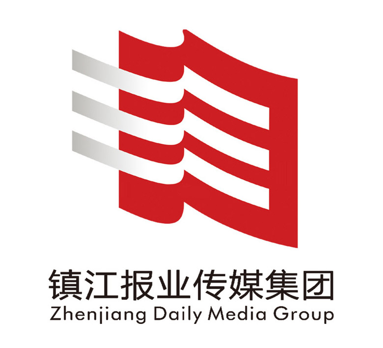 鎮(zhèn)江報業(yè)傳媒集團(tuán)標(biāo)志，鎮(zhèn)江報業(yè)傳媒集團(tuán)LOGO，報業(yè)品牌設(shè)計