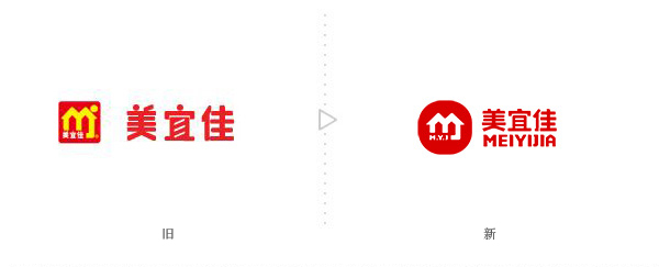 美宜佳便利店LOGO，美宜佳便利店標志，美宜佳新品牌設計，便利店品牌設計