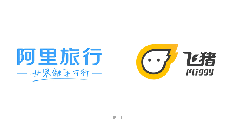 阿里旅行品牌設(shè)計(jì)，飛豬品牌設(shè)計(jì)，飛豬標(biāo)志，飛豬LOGO，旅行品牌設(shè)計(jì)