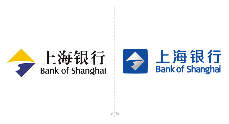 上海銀行LOGO，上海銀行標(biāo)志，上海銀行品牌形象，銀行品牌設(shè)計(jì)