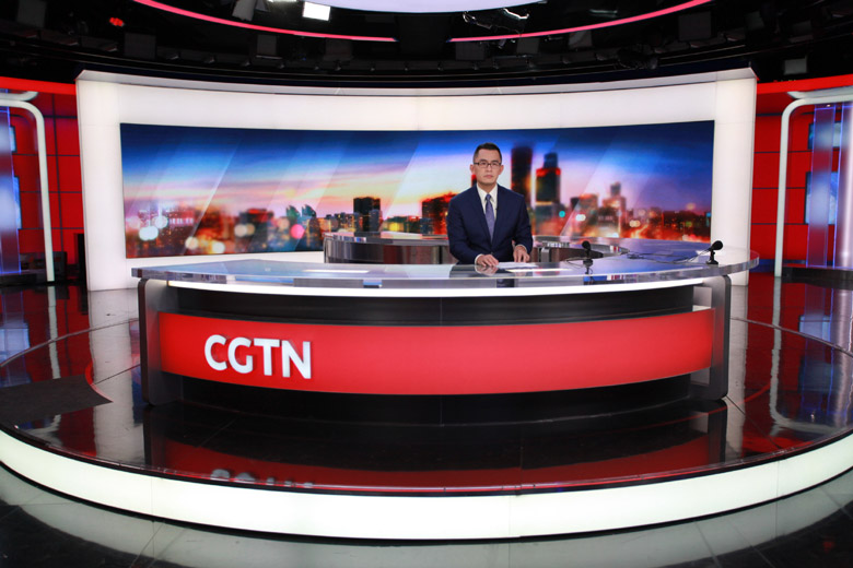 中國環(huán)球電視網(wǎng)CGTN標(biāo)志，中國環(huán)球電視網(wǎng)CGTN LOGO，電視臺標(biāo)志，電視臺LOGO，電視網(wǎng)品牌設(shè)計(jì)