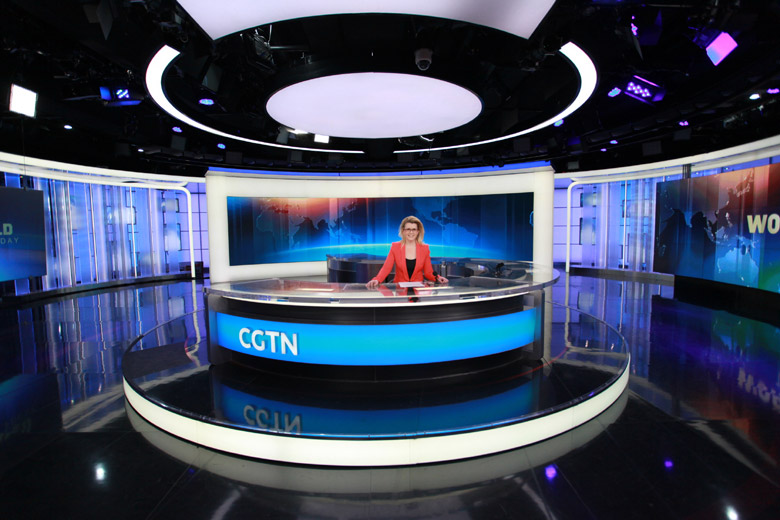 中國環(huán)球電視網(wǎng)CGTN標(biāo)志，中國環(huán)球電視網(wǎng)CGTN LOGO，電視臺標(biāo)志，電視臺LOGO，電視網(wǎng)品牌設(shè)計(jì)