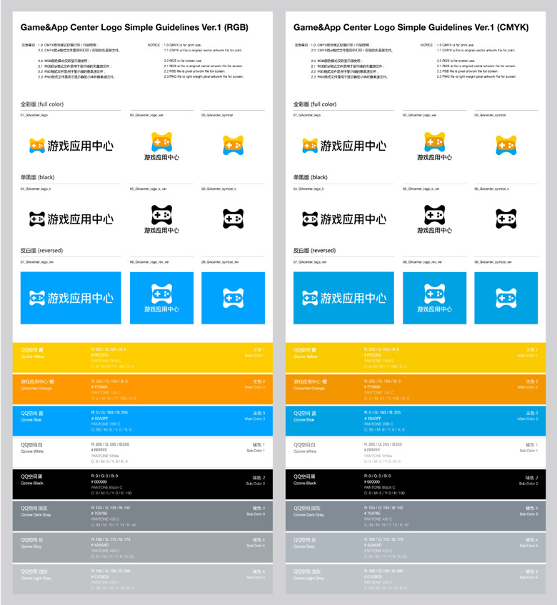 騰訊游戲應用中心LOGO，騰訊游戲應用中心標志，游戲品牌設計，騰訊集團