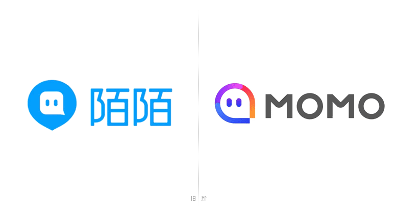 陌陌LOGO，陌陌標(biāo)志，社交平臺(tái)標(biāo)志，社交平臺(tái)LOGO，社交平臺(tái)品牌設(shè)計(jì)