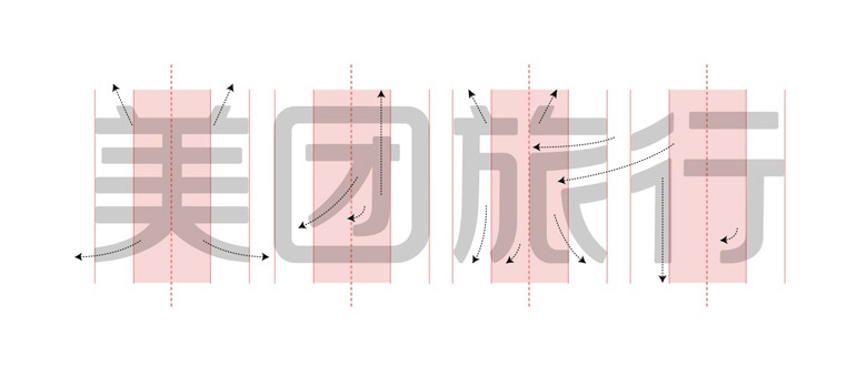 美團(tuán)旅行標(biāo)志，美團(tuán)旅行LOGO，美團(tuán)旅行形象設(shè)計(jì)，旅行品牌設(shè)計(jì)