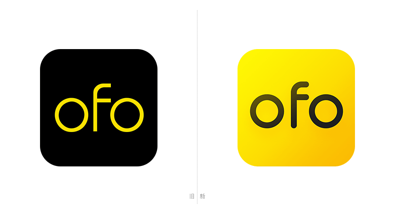 ofo小黃車單車LOGO，ofo小黃車單車標(biāo)志，共享單車品牌設(shè)計(jì)，ofo小黃車單車品牌形象設(shè)計(jì)