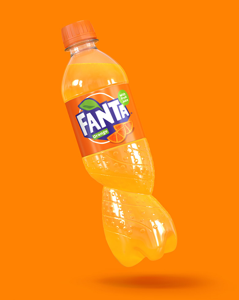 芬達(dá)（FANTA）標(biāo)志，芬達(dá)（FANTA）LOGO，芬達(dá)（FANTA）品牌形象設(shè)計，飲品包裝設(shè)計，飲品品牌設(shè)計