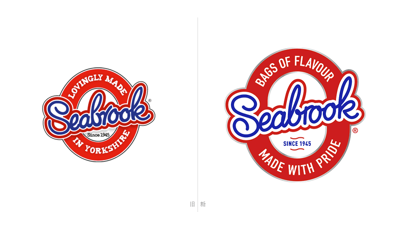 Seabrook薯片LOGO，Seabrook薯片標(biāo)志，知名薯片品牌設(shè)計，薯片品牌包裝設(shè)計，食品品牌形象設(shè)計