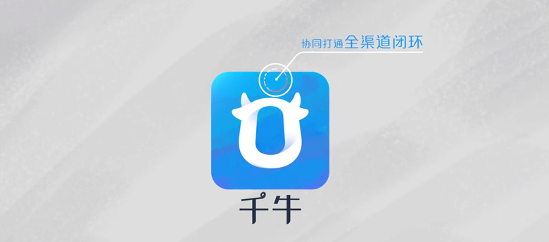 千牛標(biāo)志，千牛LOGO，千牛品牌設(shè)計(jì)，阿里巴巴品牌設(shè)計(jì)，商家工作平臺(tái)品牌設(shè)計(jì)，深圳LOGO設(shè)計(jì)