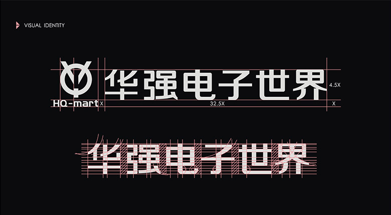 華強電子世界LOGO，華強電子世界標志，電子品牌設計，深圳VI設計，深圳LOGO設計