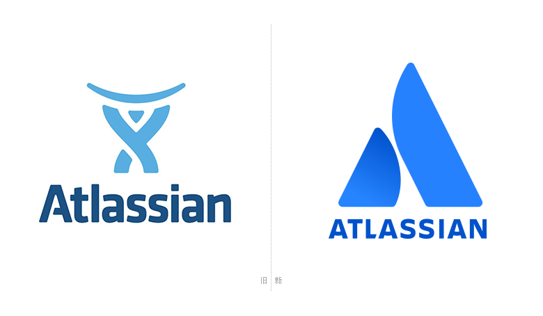 AtlassianLOGO，Atlassian標(biāo)志，Atlassian形象設(shè)計，軟件開發(fā)標(biāo)志設(shè)計，軟件開發(fā)品牌設(shè)計