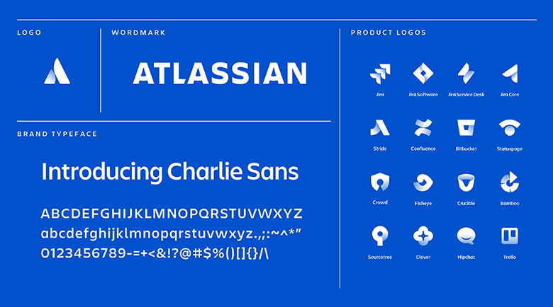 AtlassianLOGO，Atlassian標(biāo)志，Atlassian形象設(shè)計，軟件開發(fā)標(biāo)志設(shè)計，軟件開發(fā)品牌設(shè)計