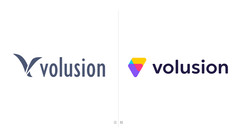 Volusion LOGO，Volusion標(biāo)志，Volusion品牌形象設(shè)計，電子商務(wù)平臺標(biāo)志，電子商務(wù)平臺LOGO