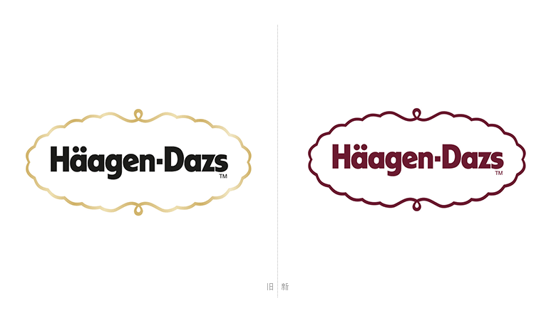 哈根達斯標志，哈根達斯LOGO，哈根達斯包裝，哈根達斯品牌形象設計，冰淇淋品牌設計，雪糕品牌設計