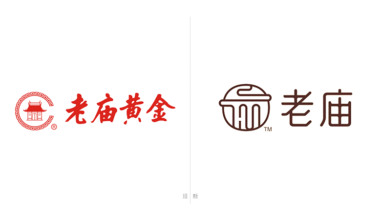 老廟黃金標(biāo)志，老廟黃金LOGO，老廟黃金店面設(shè)計(jì)，老廟黃金品牌形象設(shè)計(jì)，黃金珠寶品牌設(shè)計(jì)