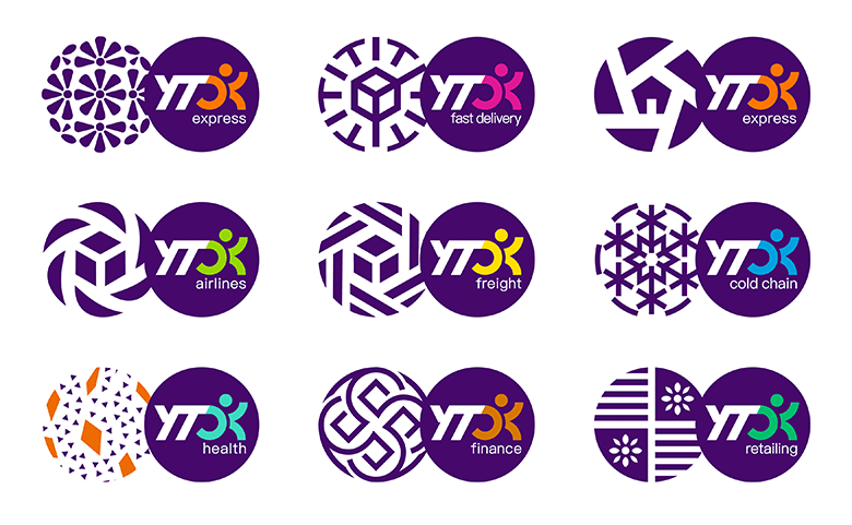 圓通速遞標(biāo)志，圓通速遞LOGO，圓通速遞品牌形象，速遞品牌設(shè)計(jì)，快遞品牌設(shè)計(jì)