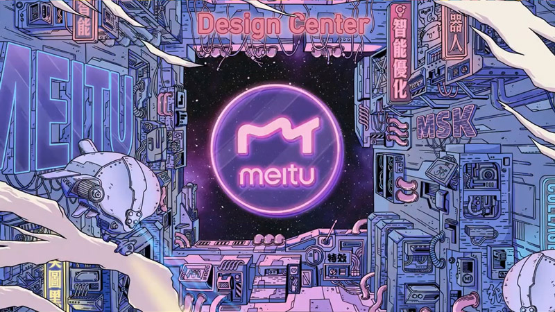 美圖秀秀標志，美圖秀秀LOGO，美圖秀秀形象設計，美圖秀秀圖標設計