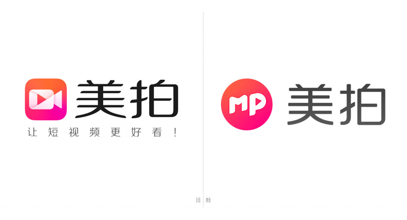 美拍標(biāo)志，美拍LOGO，美拍形象設(shè)計(jì)，視頻品牌設(shè)計(jì)