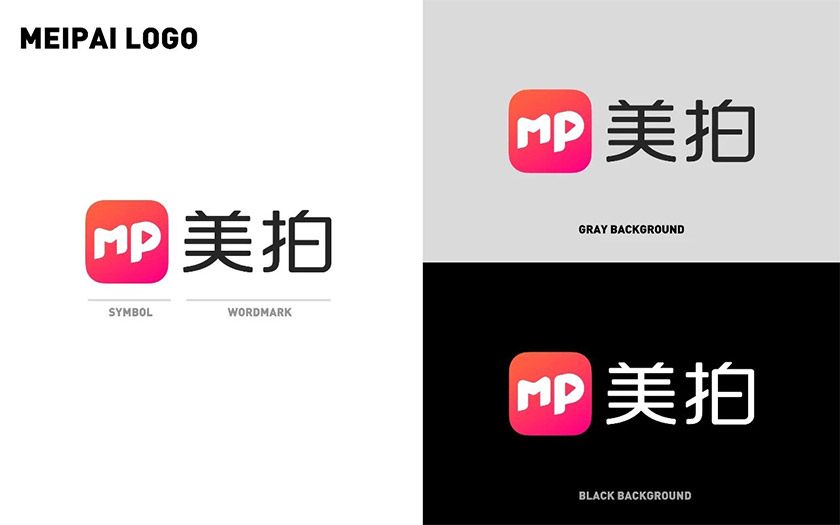 美拍標(biāo)志，美拍LOGO，美拍形象設(shè)計(jì)，視頻品牌設(shè)計(jì)