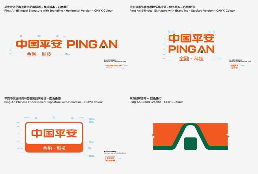 中國平安LOGO,中國平安標(biāo)志,中國平安形象設(shè)計