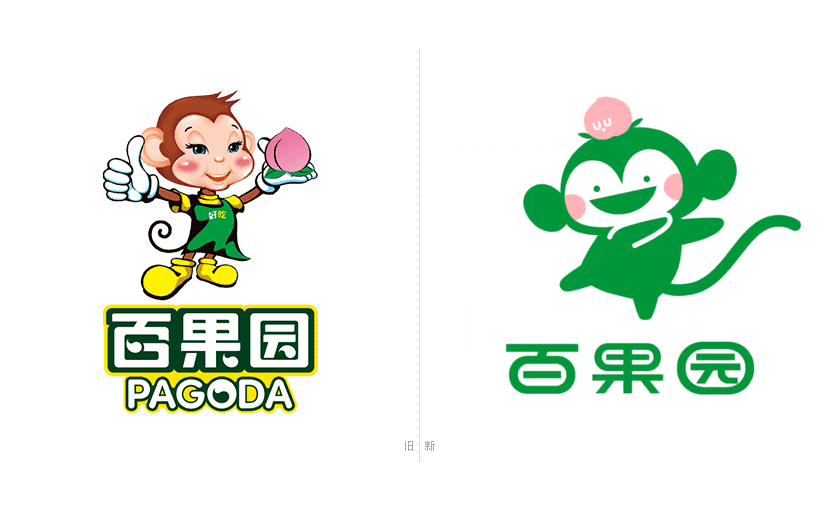 百果園LOGO,百果園標(biāo)志,百果園形象設(shè)計,水果品牌標(biāo)志,水果品牌LOGO