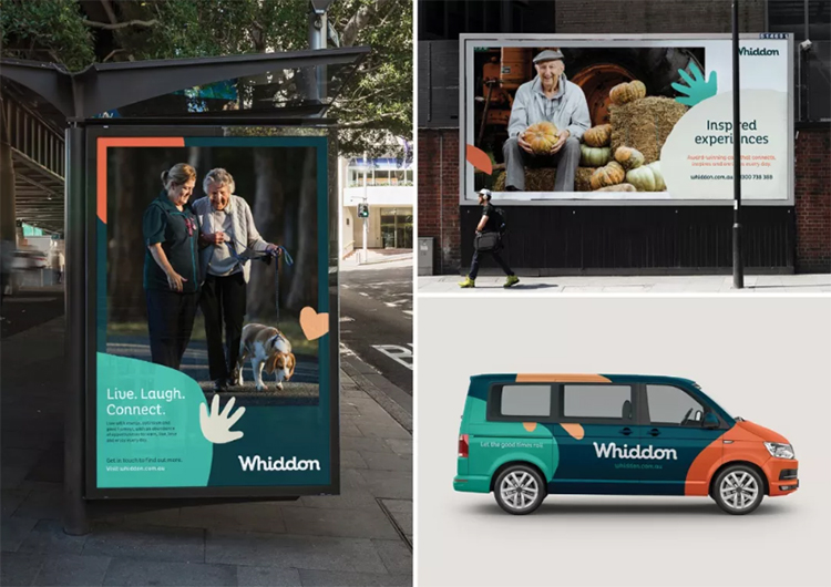 老年護理提供商“Whiddon”品牌形象