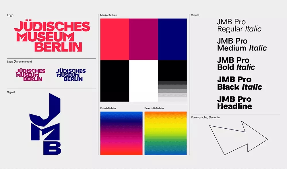 柏林猶太博物館JMB LOGO,柏林猶太博物館JMB標志,博物館品牌形象設計,博物館標志
