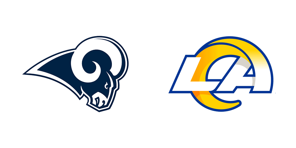 洛杉磯公羊(Los Angles Rams)橄欖球球隊(duì)標(biāo)志,洛杉磯公羊(Los Angles Rams)橄欖球球隊(duì)LOGO,橄欖球品牌設(shè)計(jì)