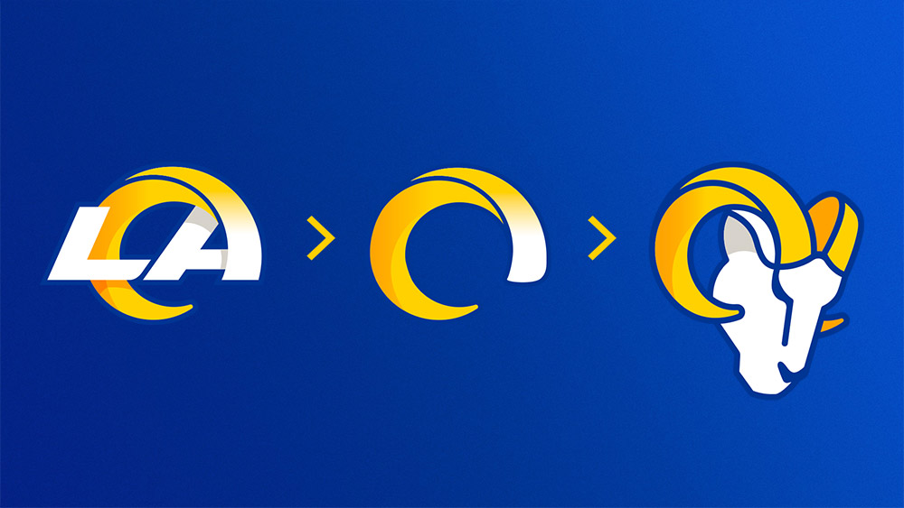 洛杉磯公羊(Los Angles Rams)橄欖球球隊(duì)標(biāo)志,洛杉磯公羊(Los Angles Rams)橄欖球球隊(duì)LOGO,橄欖球品牌設(shè)計(jì)