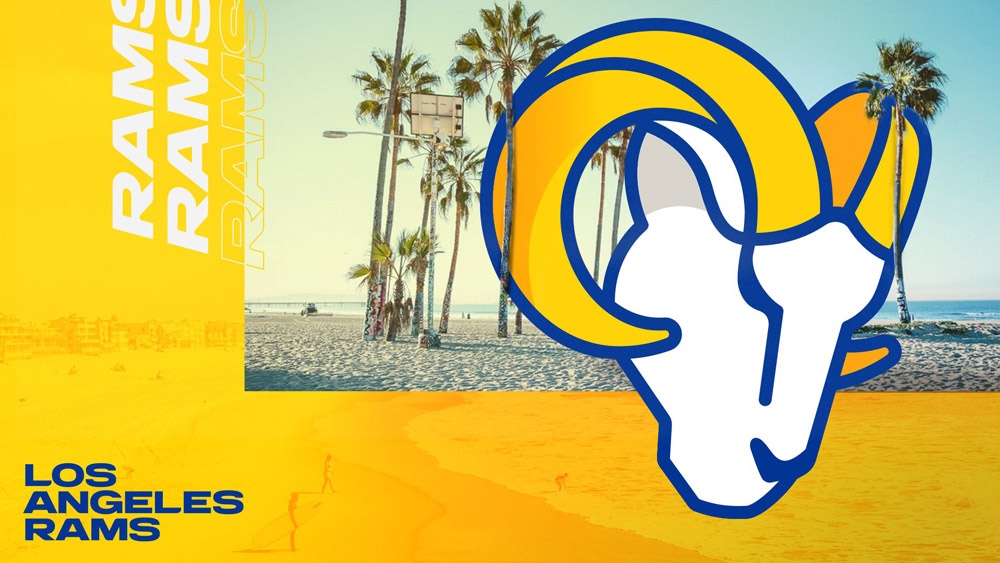 洛杉磯公羊(Los Angles Rams)橄欖球球隊(duì)標(biāo)志,洛杉磯公羊(Los Angles Rams)橄欖球球隊(duì)LOGO,橄欖球品牌設(shè)計(jì)