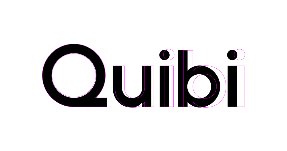 Quibi移動短視頻平臺LOGO,Quibi移動短視頻平臺標(biāo)志,短視頻品牌設(shè)計