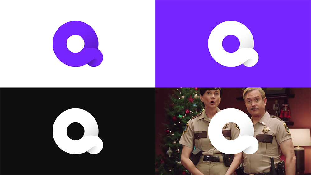 Quibi移動短視頻平臺LOGO,Quibi移動短視頻平臺標(biāo)志,短視頻品牌設(shè)計