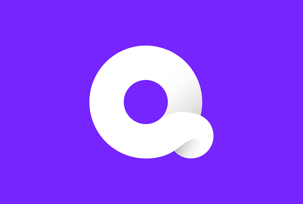 Quibi移動短視頻平臺LOGO,Quibi移動短視頻平臺標(biāo)志,短視頻品牌設(shè)計