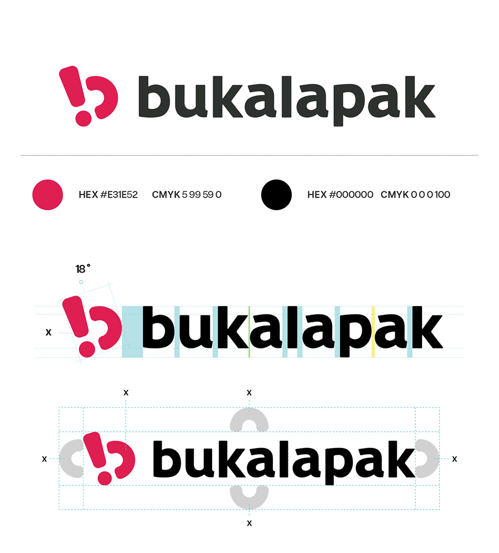 Bukalapak在線購物平臺LOGO,Bukalapak在線購物平臺標志,在線購物網(wǎng)站品牌設計,在線購物網(wǎng)站標志